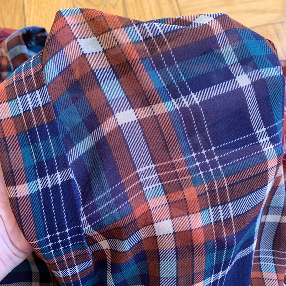 Anthropologie Maeve sheer plaid top - Picture 5 of 10